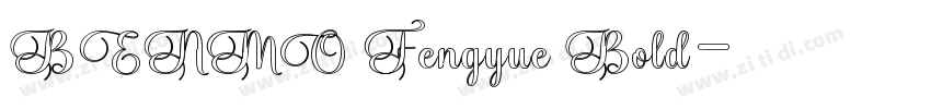 BENMO Fengyue Bold字体转换
